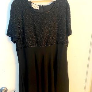 Vintage black baby doll dress